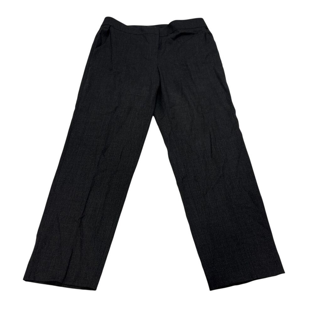 St.John Women’s 10 Emma Trousers Office Career Luxury Closet Staple Wool Blend